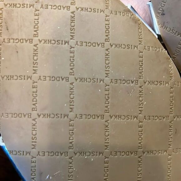 Badgley Mischka Collection Josette Leather Slide Sandal Silver, 8.5! - Picture 11 of 12